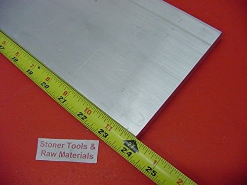 1/2" X 6" Aluminum 6061 Extruded Rectangle BAR 24" Long +.07"/-0 Solid T6511 Extruded Stock