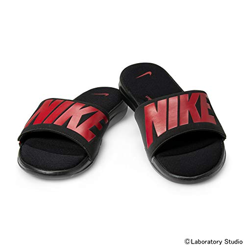 Image of Nike Men's Ultra Comfo Black /Gym Red-White Slipper (AR4494-001)