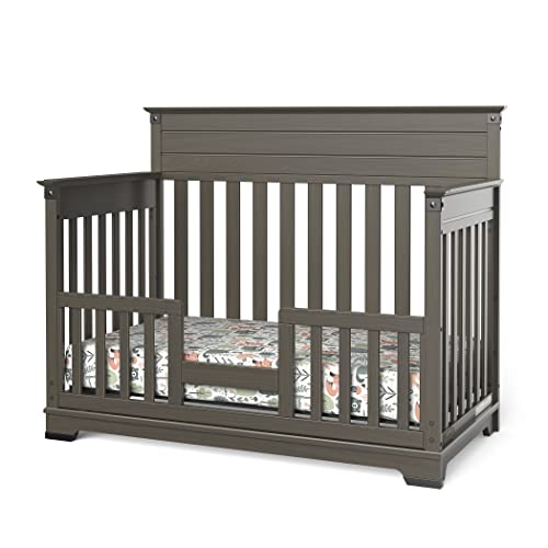 Child Craft Redmond Full Panel 4-In-1 Convertible Crib, Dapper Gray, One Size #TOP2