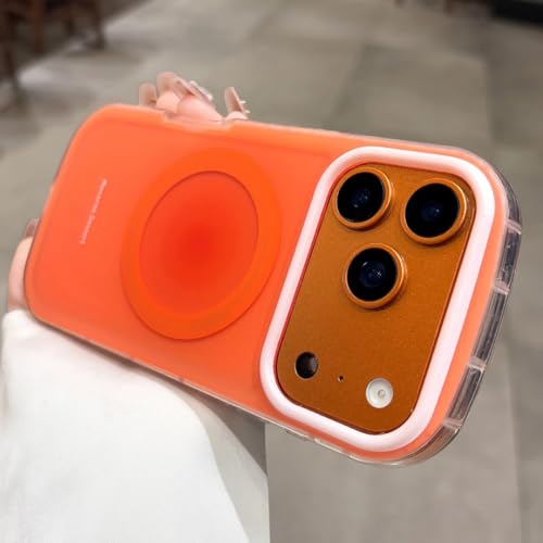 Coque iPhone 16 magnétique antichoc forme savon Orange DK