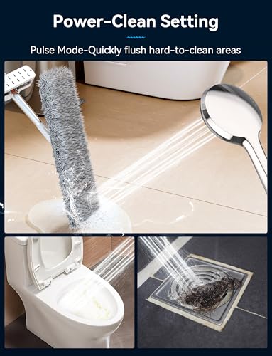 Magichome Pro High Pressure Shower Head with 9 Spray Modes, Bathroom Large Powerful Chrome Showerhead for Low Water Pressure - Image 5