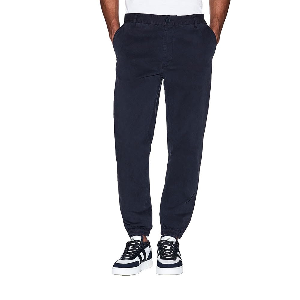 Armani Exchange Mens Stretch Twill Scrunch Trouser