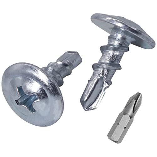 SKIR'CO (1000 pz) Viti autoperforanti zincate 4,2 x 13 mm, vite per lamiera, testa a traliccio modificata PH