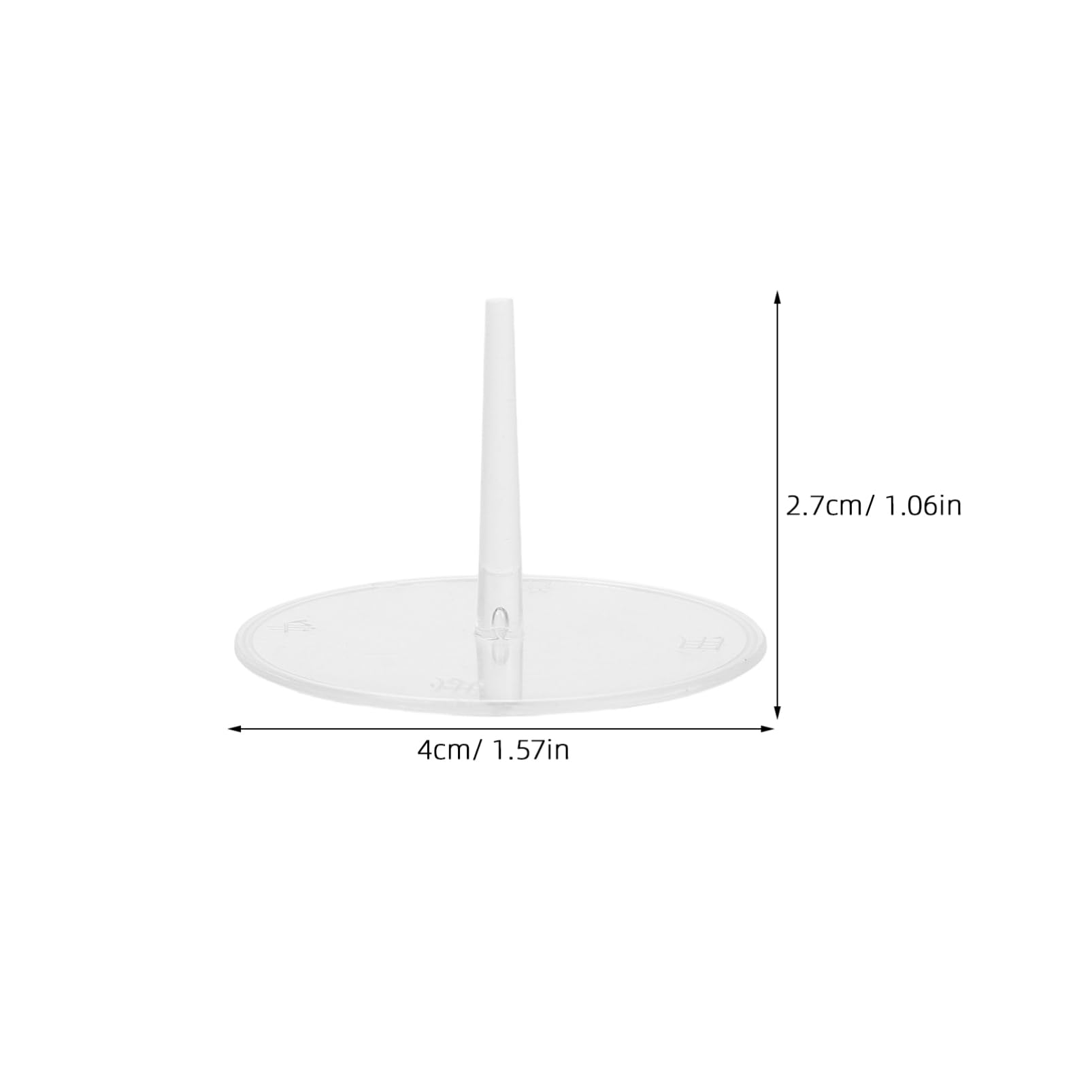 Totority 100pcs Cake Decor Fixing Base for Baking Flower Nails Stable and Easy to Use Cake Topper Support St