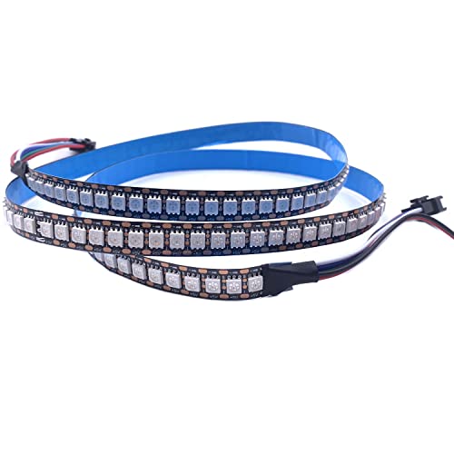 Image of DC 5V WS2813 Led Strip Light Dual Signal Individually Addressable 5m 30 LEDs WS2812B Updated Black White PCB (Black PCB IP20, 1M 144LED /M)