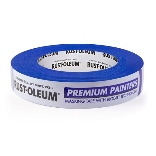 IPG Rust-Oleum Premium Multi-Surface Blue Painters Masking Tape with Bloc-it Technology, Adheres Securely and Removes Easily, 0.94" x 60yd, Single Roll