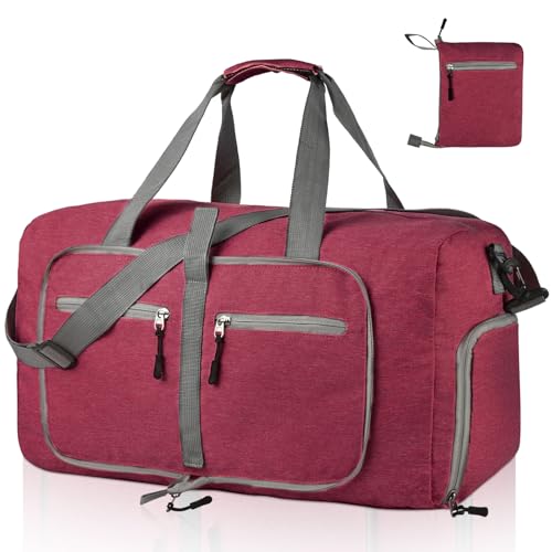 Image of Dimayar 40L Foldable Duffle Bag, Travel & Weekender, Overnight, Gym