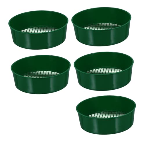 OFFSCH Garden Compost Sieve 5pcs Plastic Sieve Mesh Garden Tool for Soil Grading and Stone Removal Random Style