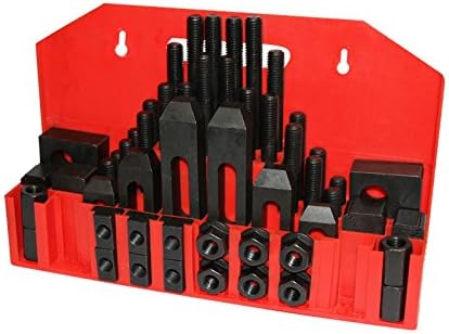 Techtongda 3/8" Clamp Clamping Bolt T Nut Hold Down Kit Set For Metal Milling Machine Tool