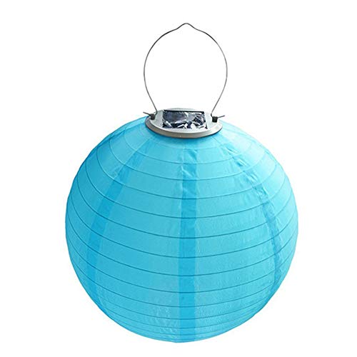 Zoloyo Lanterne solaire à LED - 30 cm - Décoration de jardin - Lampe à suspendre - Cadeau artisanal Cover