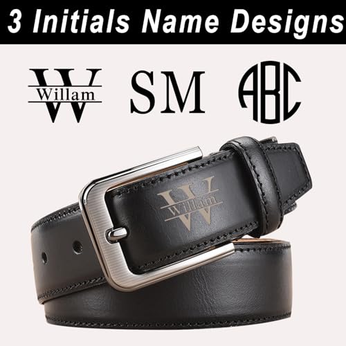 Personalized Gifts for Men Custom Leather Belt for Father Engraved Belts with Name for Husband Valentines Christmas2