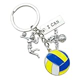 GONZTEL 1 Stück Volleyball Schlüsselbund, Volleyball Schlüsselanhänger, Ballspiel Fan Schlüsselhalter, Sport Souvenir Anhänger Tasche Ornament, Anhänger Geschenk
