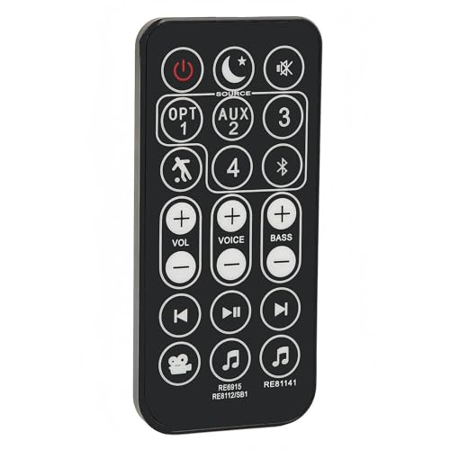 Replacement Remote Control Compatible for Polk Audio Surroundbar 3000 5000; for Polk Magnifi 1 ONE Omni SB1 SB1+ RE8112-1 Sound bar; for Polk Signa 1 Solo Soundbar