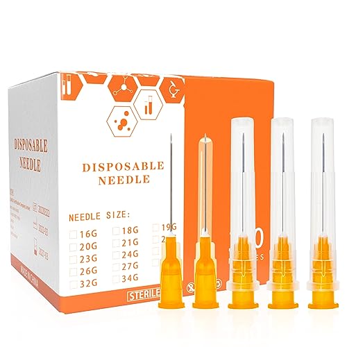 25 Gauge Needle 1 Inch, Individual Package, Box of 100 Pcs