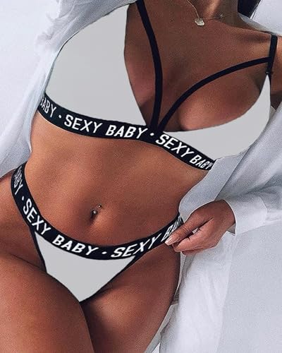 JFAN-Conjunto-de-lenceria-para-mujer-2-piezas-bikini-ropa-interior-para-mujer-babydoll-sujetador-ajustable-y-tangas JFAN-Conjunto-de-lenceria-para-mujer-2-piezas-bikini-ropa-interior-para-mujer-babydoll-sujetador-ajustable-y-tangas