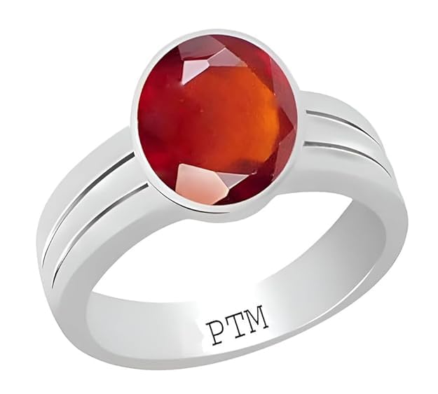 ptm 925 Sterling Silver Gomed (Hessonite) 3.25 Ratti or 3 cts to 10.25 Ratti or 9.35 cts Natural Gemstone Bis Hallmark Ring for Men & Women-picture-18