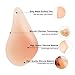 MOOVANT Silicone Breast Form Mastectomy Prosthesis Armpit Make Up A B C D Cup,Left Side Only,230g (A- Cup)