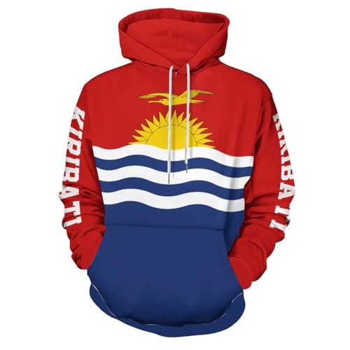 Sweat-shirt à capuche Kiribati doux pour vos sorties d'automne