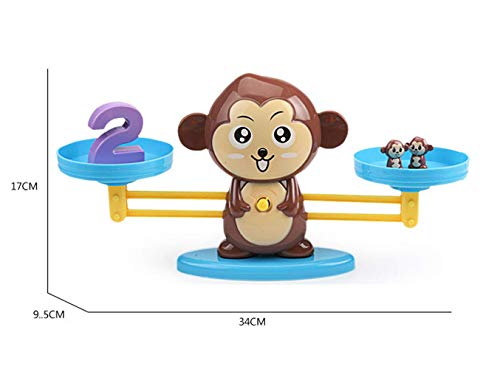 J-hong Monkey Balance Math Game for Girls & Boys | Fun, Educational Children’s Gift & Kids Toys STEM Learning Ages 3+ (65-Piece Set)