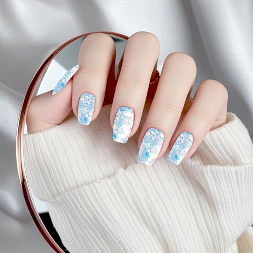 12 Farben holografische Pailletten 144 g Schillernde Glitzerflocken für Gesicht Pailletten für Gesicht, Körper, Augen, Nail Art Epoxidharz für Halloween Karneval Party (Galaktischer Glanz)