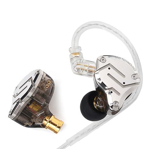 KZ ZS10 Pro in Ear Monitor, 4BA+1DD Hybrid Driver IEM Earphones, HiFi Gaming Earbuds with Stainless...