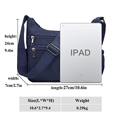 Image of VOLGANIK ROCK Crossbody Bags for Women RFID Lightweight Travel Shoulder Bag Waterproof Nylon purses and handbags Pocketbook
