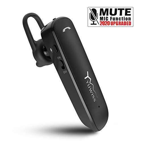 YW YUWISS Bluetooth Headset 24Hrs Playtime Wireless Cell Phones Earpiece V5.0 with Mic