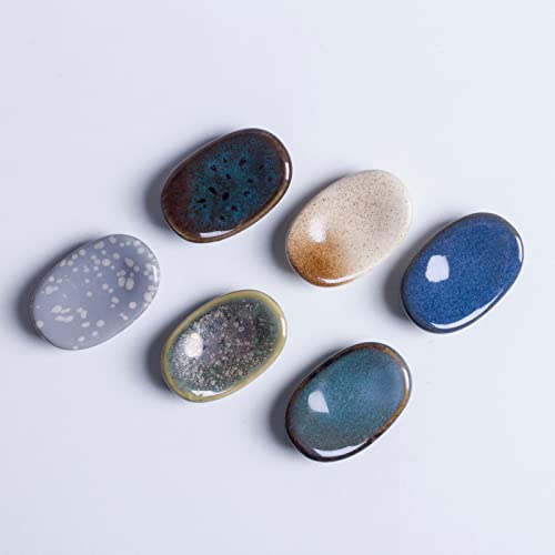 Auanlay Ceramic Chopstick Rest Chopsticks Rest Spoon Fork Holder, Set Of 6 #TOP7