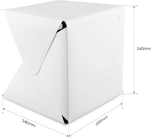 Miniatura 2 de Fotografía Luz LED Sala de Fotografía Estudio de Fotografía Tienda de luz Soft Box Telones de fondo para cámara DSLR 20CM Portable plegable Lightbox