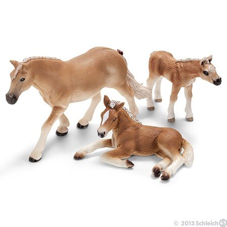 Schleich kt-20193 Haflingerfamilie-13292, 13742, 13699 ( 3-teilig)