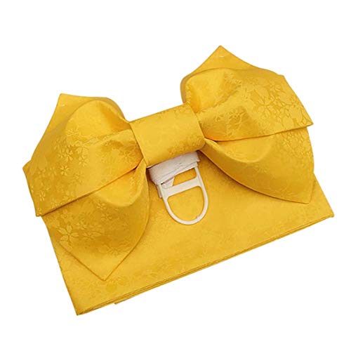 Japanese Traditional Pre-tied Obi Belt Sakura Jacquard Weave Bow Tsukuri Obi Kimono Sash Yukata Robe Accessories2