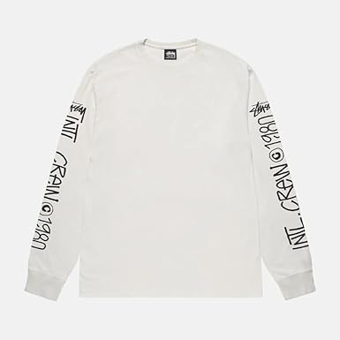 Stüssy 長袖カットソー ダークネイビー グラフィックプリント Amazon | [ステューシー] ワールドツアー グラフィックプリント