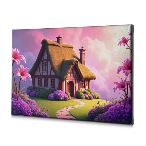 Tableau sur toile chalet pour une atmosphère apaisante et poétique chez soi