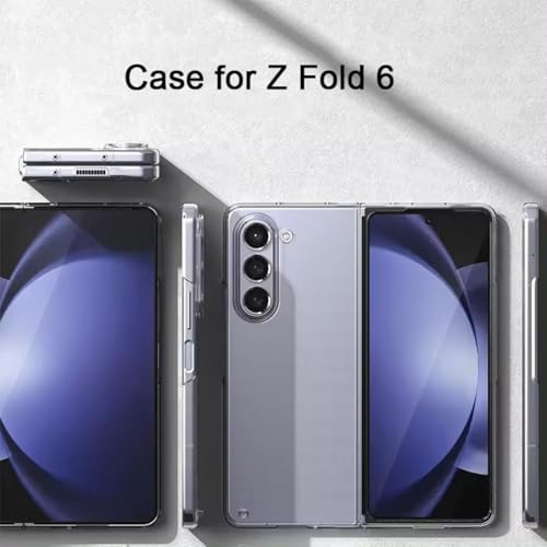 Image of TechTrendz Hard PC Slim Fit Transparent Protective Phone Case Cover for Samsung Galaxy Z Fold 6 / Fold 6 5G - Clear