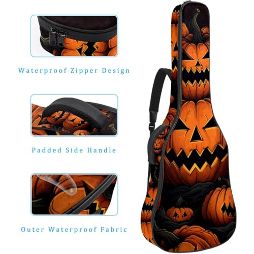 Housse guitare acoustique Halloween 106cm avec bandoulière réglable - 4