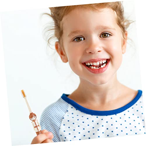 HEALEEP 4stücke Kinderzahn Cartoon Zahnbürsten Tragbare Junge Mädchen Zahnbürste Ergonomisches Design Für Kleinkinder Täglicher Gebrauch Mundpflege Borsten Sicher Verwenden – Bild 4