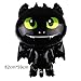 4PCS How to Train Your Dragon 3 Toothless Night Fury Balloons Party Supplies Decorations