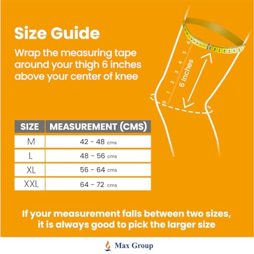 AGEasy (Max Group Hinged Knee Braces for Osteoarthritis | Knee Brace for Men & Women | Knee Supporter with Inner Cotton Lining, Durable Hinge | Knee Caps for Pain Relief | Knee Belt for Joint Pain