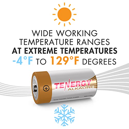 Tenergy 1.5V C Alkaline Lr14 Battery, High Performance C Non-Rechargeable Batteries For Clocks, Remotes, Toys & Electronic Devices, Replacement C Cell Batteries, 24 Pack #TOP3