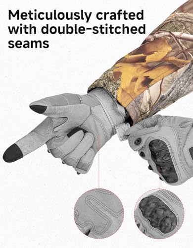 Image of KEMIMOTO Tactical Gloves for Men, Touchscreen Motorcycle Gloves with Hard Shell & Palm Padding for Sports Motorcycle Cycling Tactical Airsoft Paintball Hunting Hiking Camping Climbing