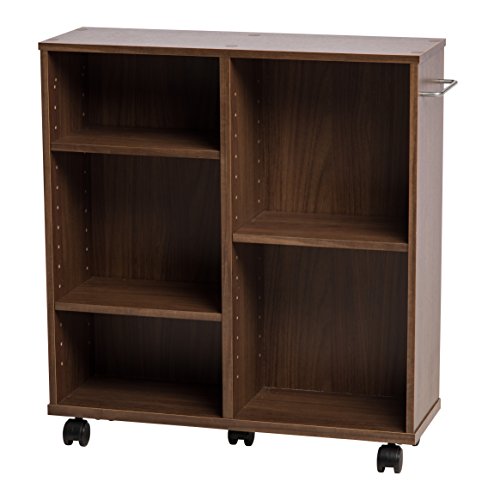 IRIS USA Rolling Shelf, Standard, Dark Brown WRS-2408