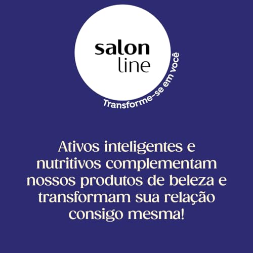 Salon Line, Creme de Pentear, Brilho Umidificado, Vegano - Cabelos Ondulados, Cacheados e Crespos, 1