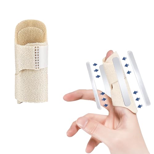 Image of Obtheleg Finger Splint, Thumb Splint for Broken /Straightening /Arthritis, Adjustable Mallet Splint and Hand Brace, Breathable Finger Support Suitable for Each Finger - 1pc (S)