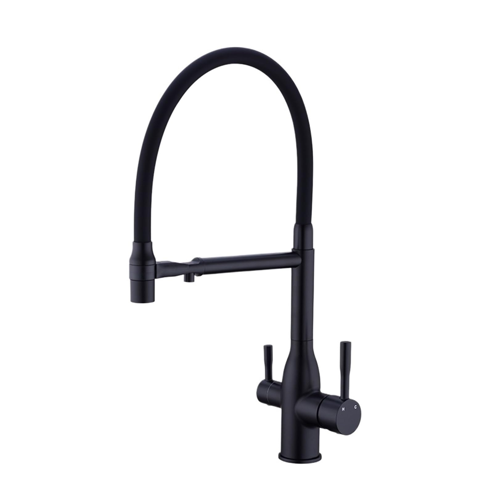 Robinet de purification d'eau rotatif éliminant les bouteilles plastiques grâce au double buse