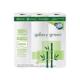 Dynamic, Galaxy Green Bamboo Paper Towel 150 Sheet 2 Ply, 3 Count,White