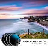 Neewer 77mm ND Lens Filter Set, ND16/ND32/ND64/ND1000, Lens Cleaning Pen, Filter Pouch, HD Filter Accessories Kit Compatible with Canon Nikon Sony Camera Lens - Image 2