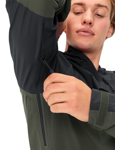 VAUDE Moab Regenjacke für Herren – Wasserdicht, dampfdurchlässig, winddicht, Fahrradjacke mit 2,5 Lagen… – Ansicht 6
