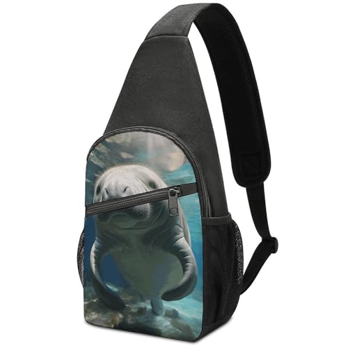 Bolso bandolera ligero con diseño de animal marino miniatura 1