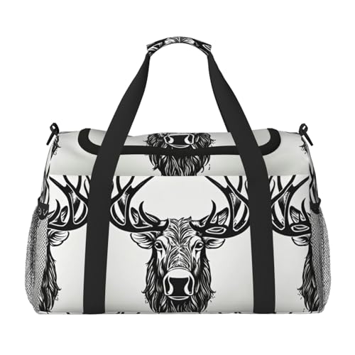 Sac de sport noir grand format pour articles personnels de voyage