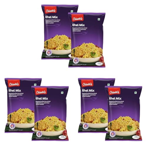 Image of Chheda's - Bhel Mix - Roased Puffed Rice, Peanuts, Besan Sev - Sev Kurmura (300g Pack of 6)